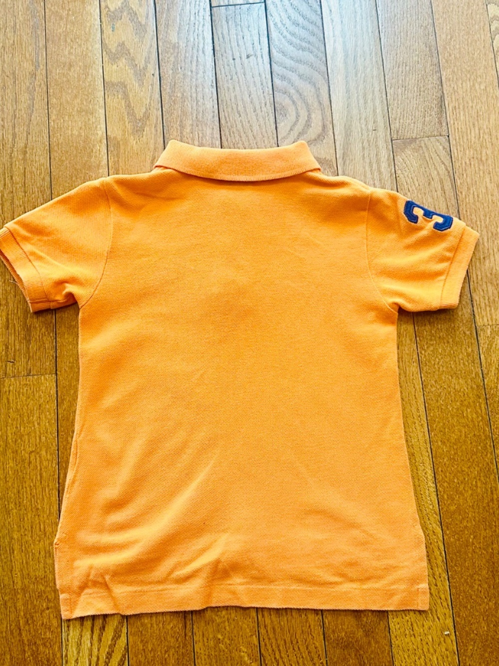 Polo Ralph Lauren Toddler Boys Orange Polo Short Sleeve Shirt Size 18M - Picture 2 of 3